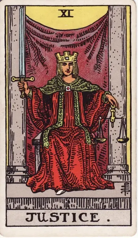 Justice tarot card (Rider–Waite–Smith)