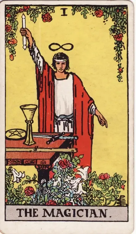 The Magician tarot card (Rider–Waite–Smith)